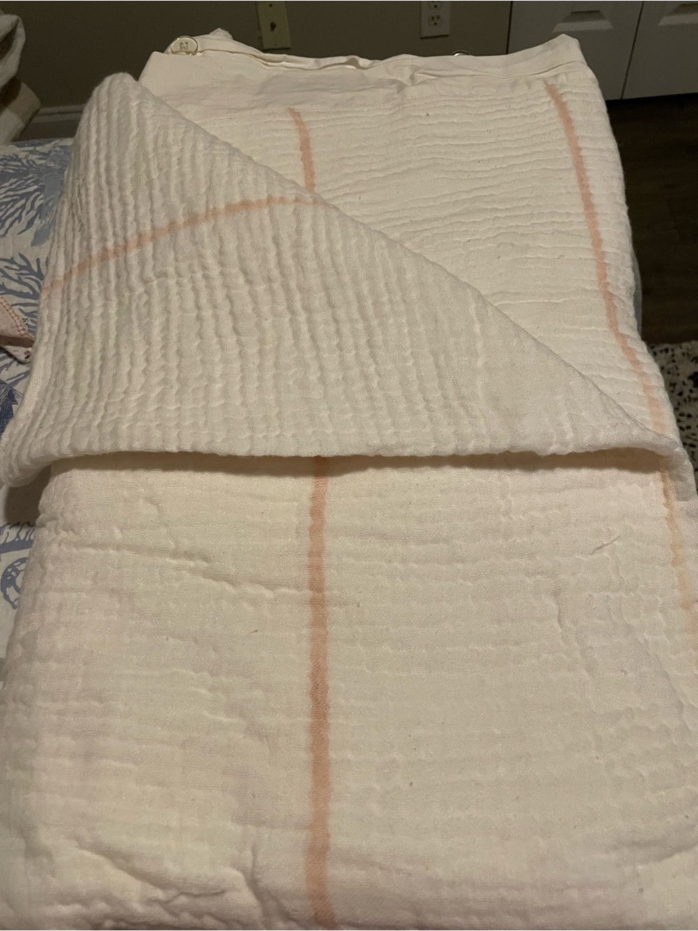 O&O by Olivia & Oliver Contina Full/Queen Duvet Cover Set Linen Stripe 92x96